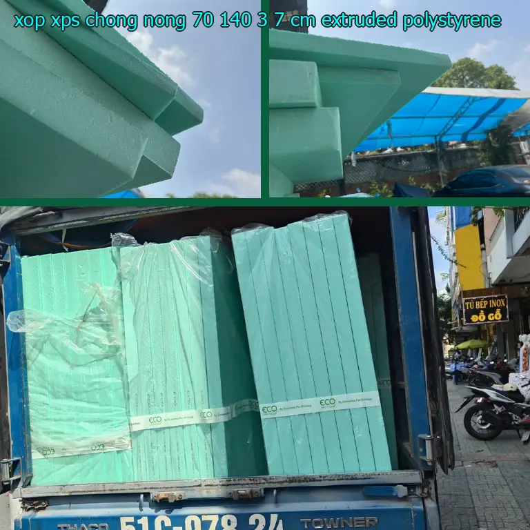 Chất liệu xốp XPS chống nóng 70*140*3.7 cm: Extruded Polystyrene Chất liệu xốp XPS chống nóng 70*140*3.7 cm: Extruded Polystyrene