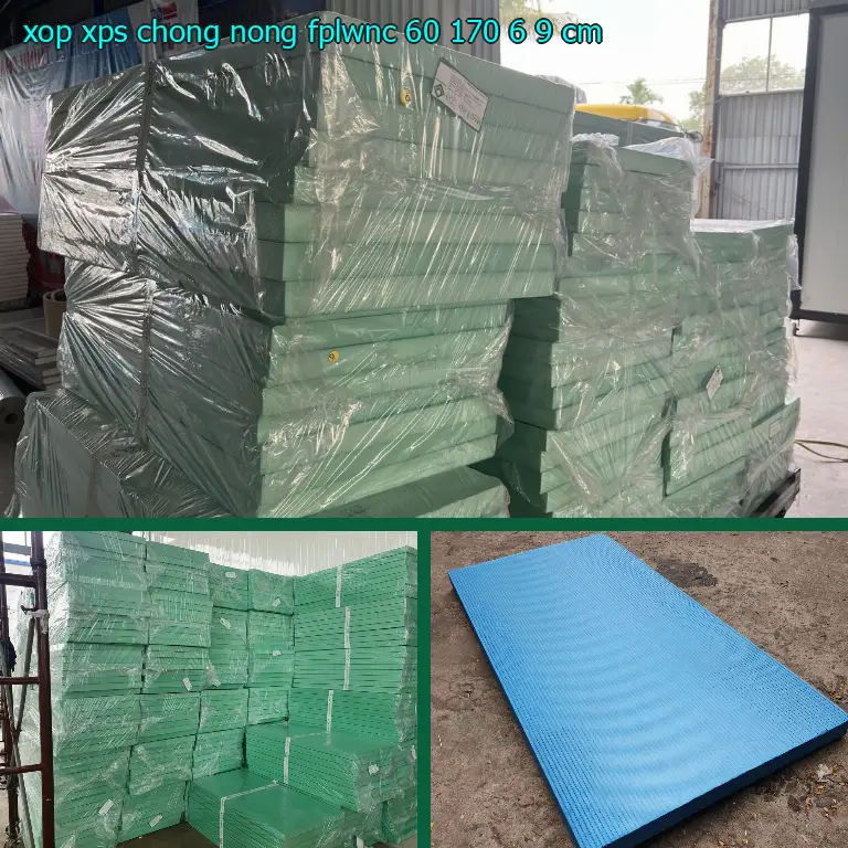 Kích thước xốp XPS chống nóng FPLWNC: 60*170*6.9 cm Kích thước xốp XPS chống nóng FPLWNC: 60*170*6.9 cm