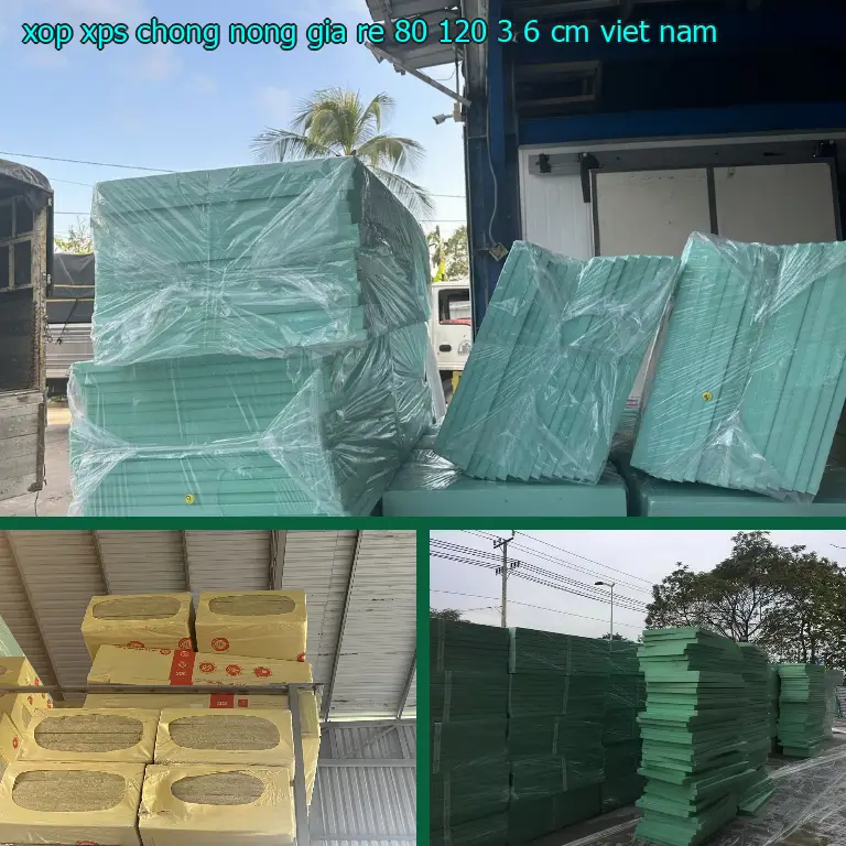 Xuất xứ xốp XPS chống nóng giá rẻ 80*120*3.6 cm: Viet Nam Xuất xứ xốp XPS chống nóng giá rẻ 80*120*3.6 cm: Viet Nam
