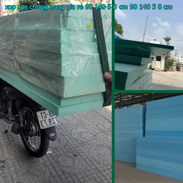 Kích thước xốp XPS chống nóng giá rẻ 90*140*5.8 cm: 90*140*5.8 cm