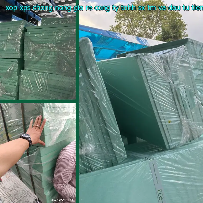 Kích thước xốp XPS chống nóng giá rẻ Công ty TNHH SX TM và đầu tư Tiến Phong: 60*130*2.5 cm