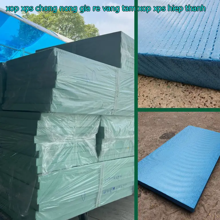 Nhà sản xuất xốp XPS chống nóng giá rẻ Vàng: Tấm xốp XPS Hiệp Thành