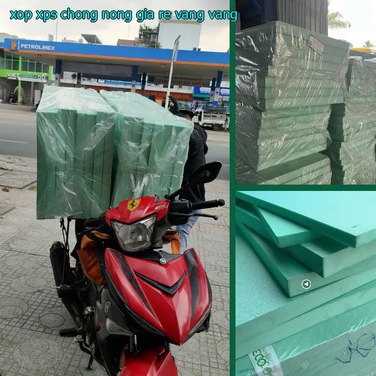 Màu sắc xốp XPS chống nóng giá rẻ Vàng: Vàng
