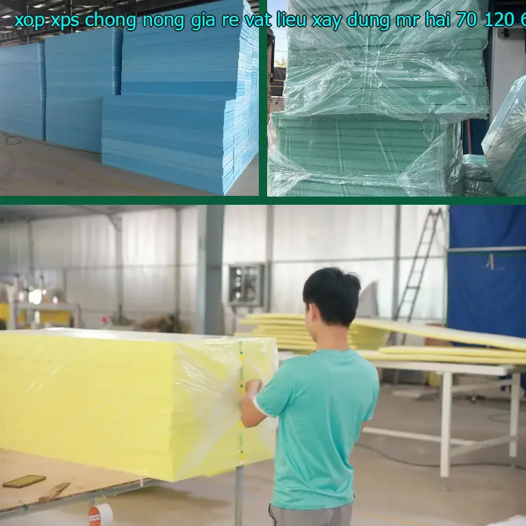 Kích thước xốp XPS chống nóng giá rẻ Vật Liệu Xây Dựng Mr.HẢI: 70*120*6.1 cm