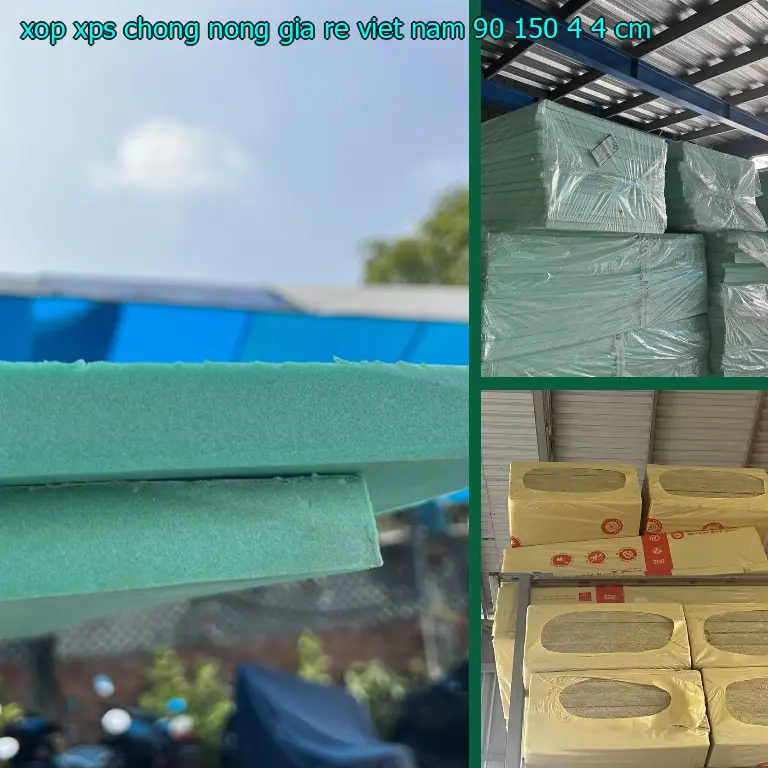 Kích thước xốp XPS chống nóng giá rẻ Việt Nam: 90*150*4.4 cm