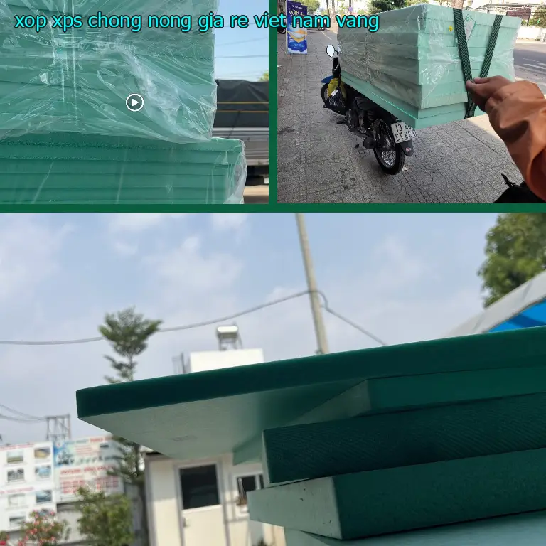 Màu sắc xốp XPS chống nóng giá rẻ Việt Nam: Vàng