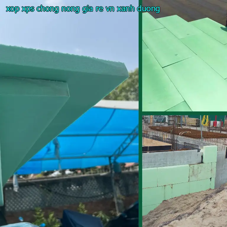 Màu sắc xốp XPS chống nóng giá rẻ VN: Xanh dương