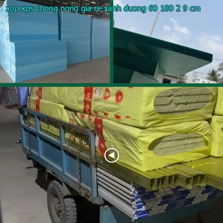 Kích thước xốp XPS chống nóng giá rẻ Xanh dương: 60*180*2.9 cm Kích thước xốp XPS chống nóng giá rẻ Xanh dương: 60*180*2.9 cm