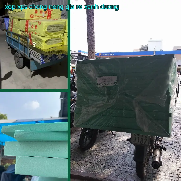 Xốp XPS chống nóng giá rẻ Xanh dương