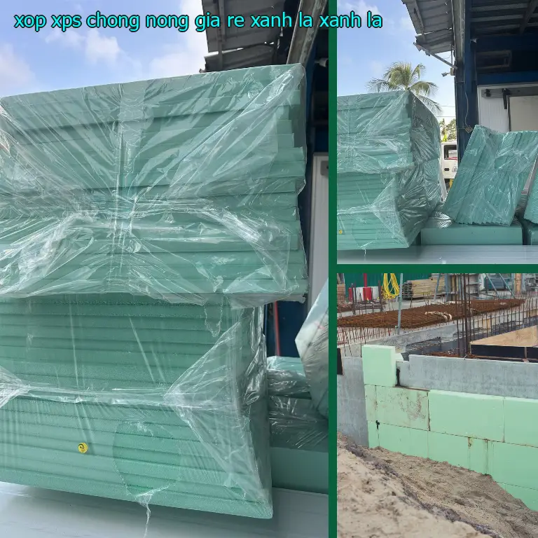 Màu sắc xốp XPS chống nóng giá rẻ Xanh lá: Xanh lá