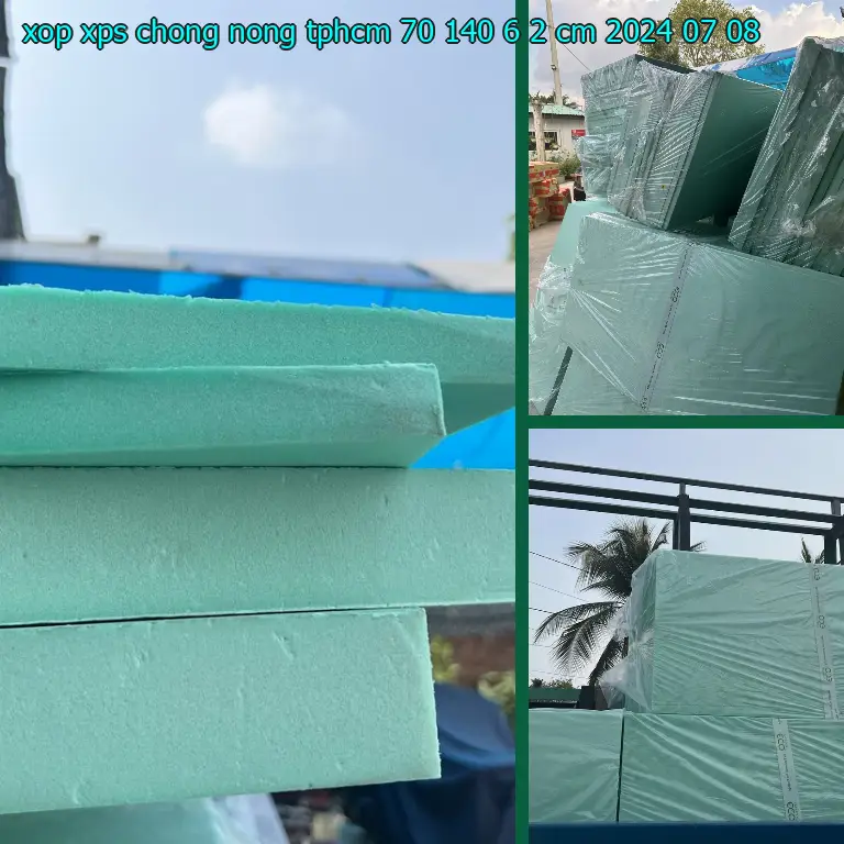 Ngày sản xuất xốp XPS chống nóng TpHCM 70*140*6.2 cm: 2024-07-08 Ngày sản xuất xốp XPS chống nóng TpHCM 70*140*6.2 cm: 2024-07-08