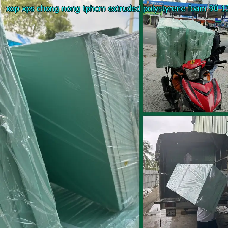 Kích thước xốp XPS chống nóng TpHCM Extruded Polystyrene Foam: 90*130*6.0 cm