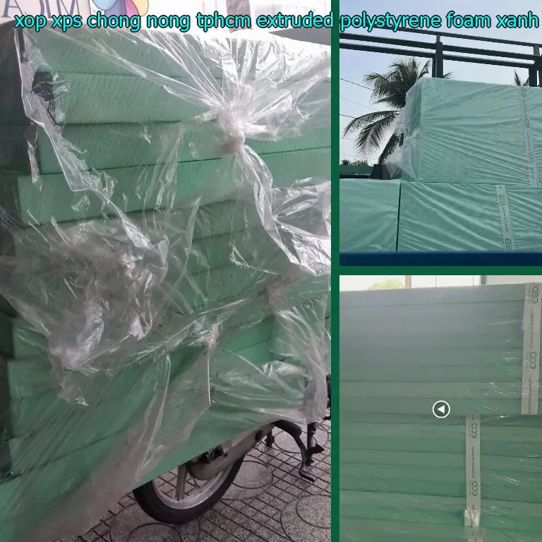 Màu sắc xốp XPS chống nóng TpHCM Extruded Polystyrene Foam: Xanh dương