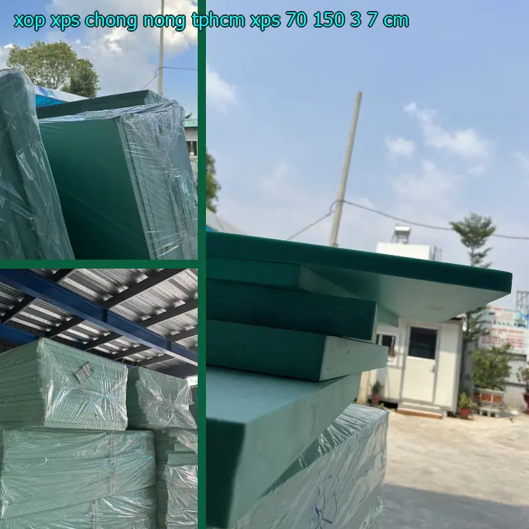 Kích thước xốp XPS chống nóng TpHCM XPS: 70*150*3.7 cm