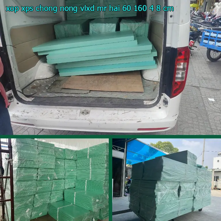 Kích thước xốp XPS chống nóng VLXD Mr.HẢI: 60*160*4.8 cm Kích thước xốp XPS chống nóng VLXD Mr.HẢI: 60*160*4.8 cm