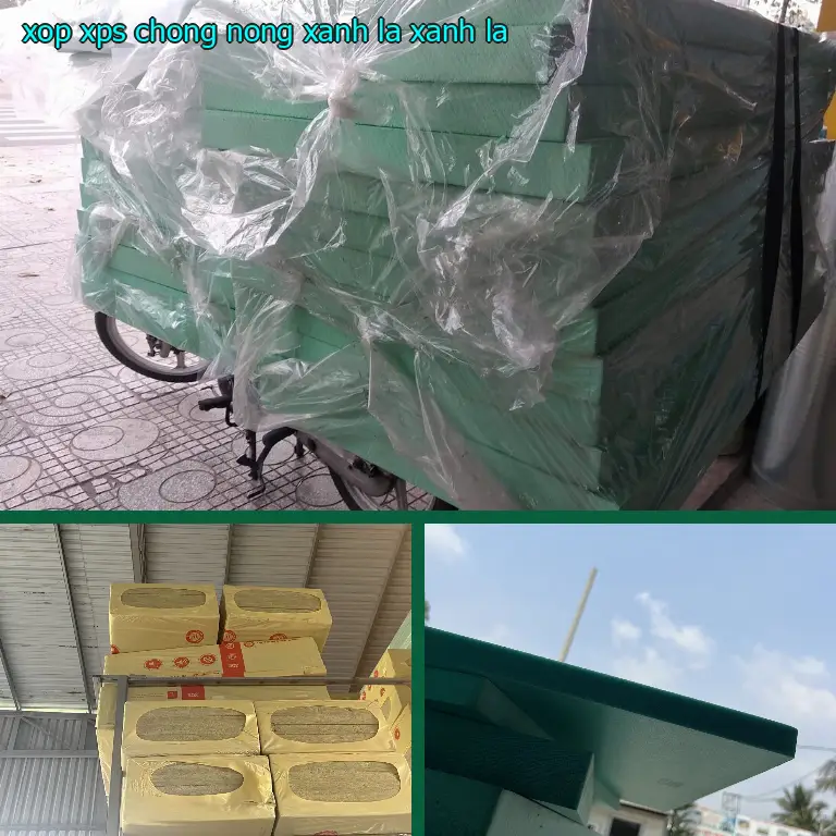 Màu sắc xốp XPS chống nóng Xanh lá: Xanh lá