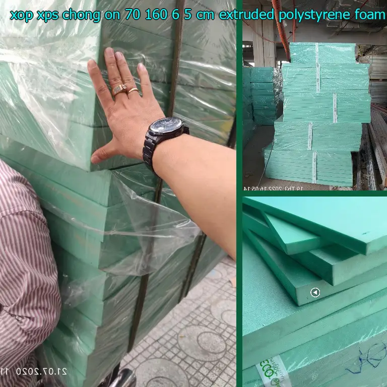 Chất liệu xốp XPS chống ồn 70*160*6.5 cm: Extruded Polystyrene Foam Chất liệu xốp XPS chống ồn 70*160*6.5 cm: Extruded Polystyrene Foam