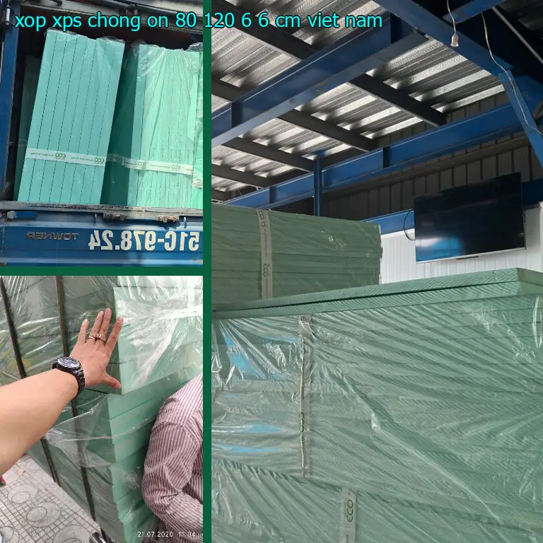 Xuất xứ xốp XPS chống ồn 80*120*6.6 cm: Viet Nam Xuất xứ xốp XPS chống ồn 80*120*6.6 cm: Viet Nam