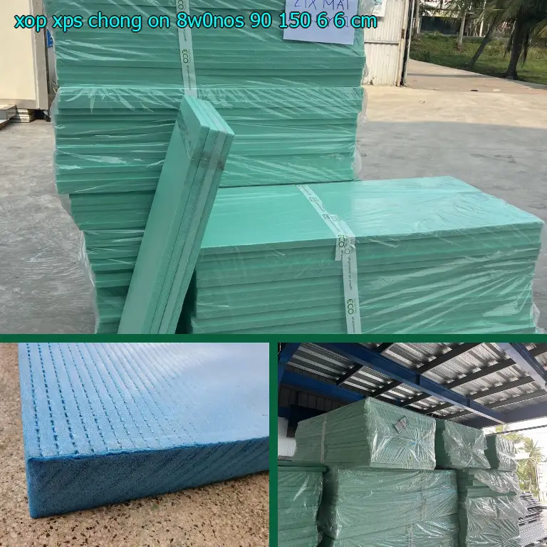 Kích thước xốp XPS chống ồn 8W0NOS: 90*150*6.6 cm Kích thước xốp XPS chống ồn 8W0NOS: 90*150*6.6 cm