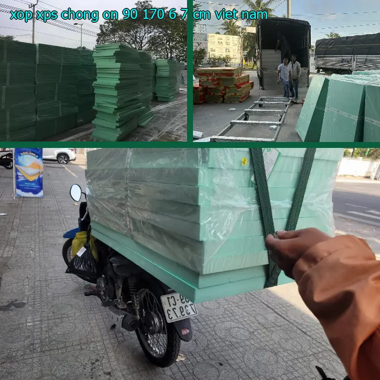 Xuất xứ xốp XPS chống ồn 90*170*6.7 cm: Viet Nam Xuất xứ xốp XPS chống ồn 90*170*6.7 cm: Viet Nam