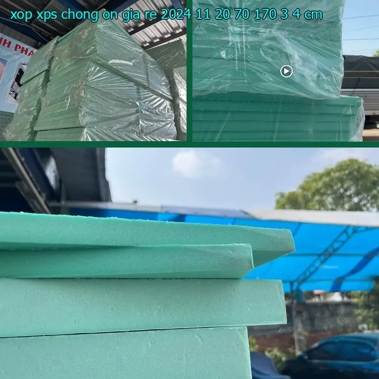 Kích thước xốp XPS chống ồn giá rẻ 2024-11-20: 70*170*3.4 cm Kích thước xốp XPS chống ồn giá rẻ 2024-11-20: 70*170*3.4 cm