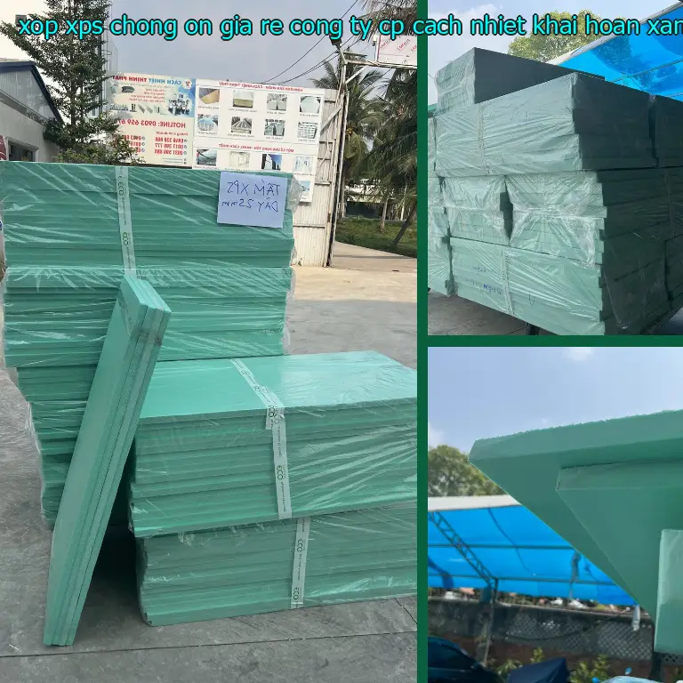 Màu sắc xốp XPS chống ồn giá rẻ Công ty CP cách nhiệt Khải Hoàn: Xanh lá