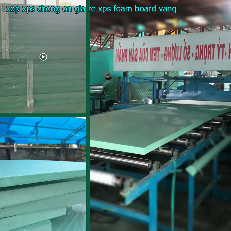 Màu sắc xốp XPS chống ồn giá rẻ XPS Foam Board: Vàng