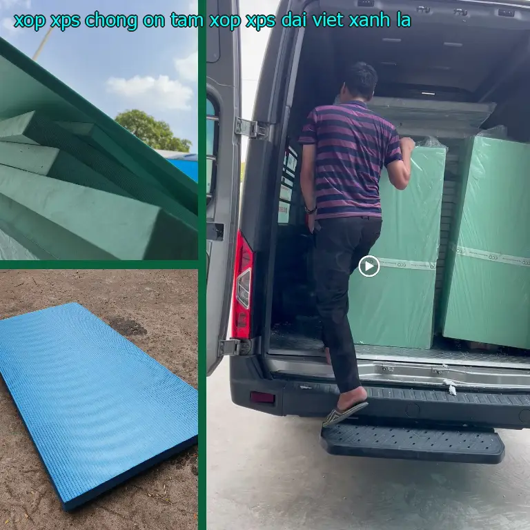 Màu sắc xốp XPS chống ồn Tấm xốp XPS Đại Việt: Xanh lá