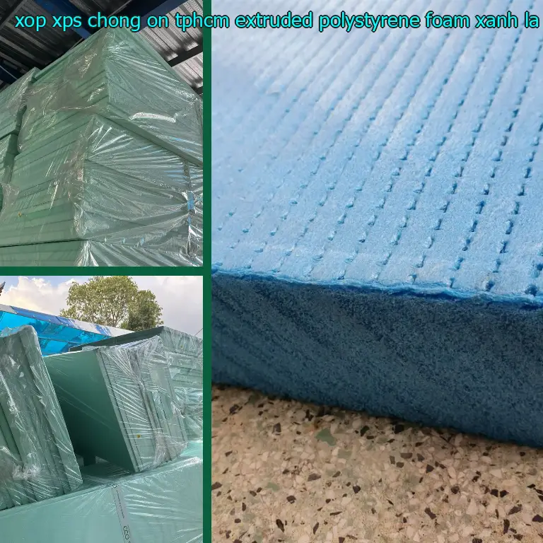 Màu sắc xốp XPS chống ồn TpHCM Extruded Polystyrene Foam: Xanh lá