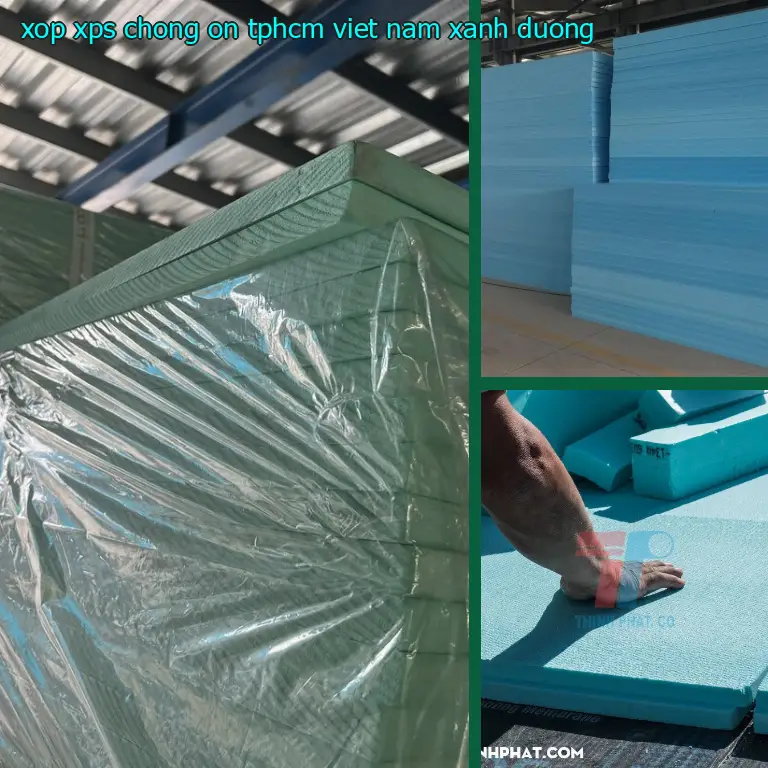 Màu sắc xốp XPS chống ồn TpHCM Việt Nam: Xanh dương