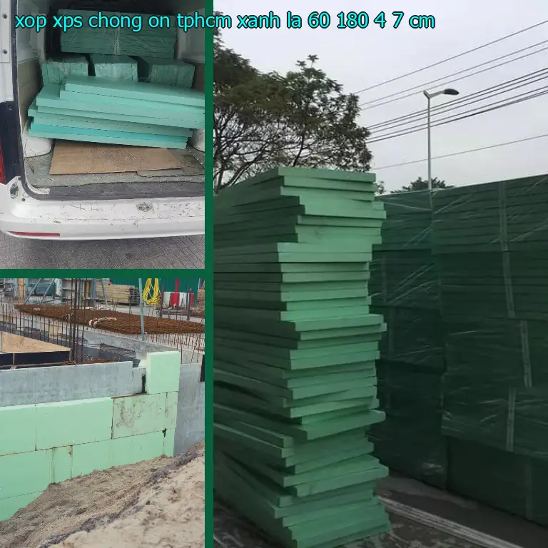 Kích thước xốp XPS chống ồn TpHCM Xanh lá: 60*180*4.7 cm