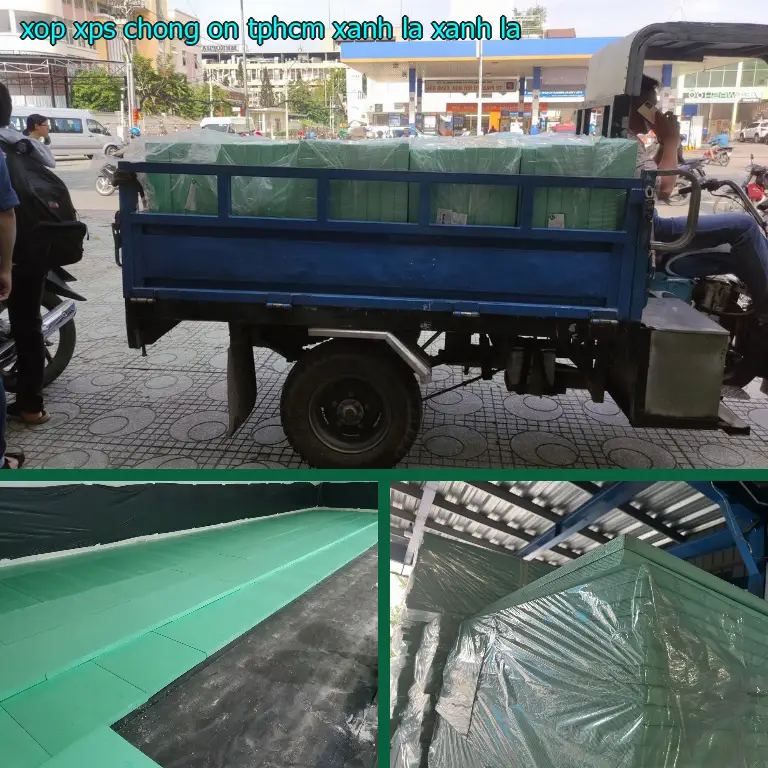 Màu sắc xốp XPS chống ồn TpHCM Xanh lá: Xanh lá