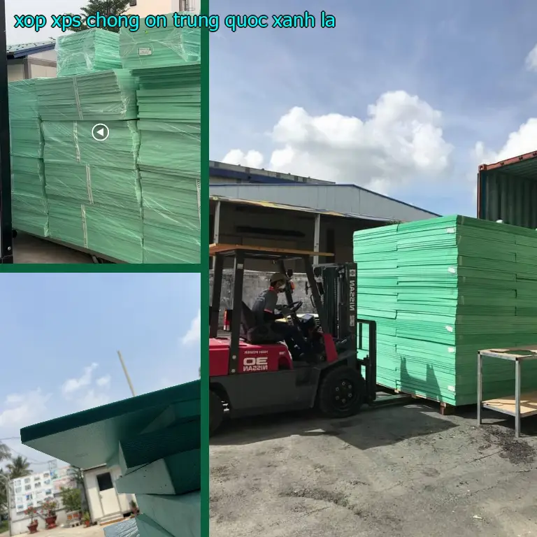 Màu sắc xốp XPS chống ồn Trung Quốc: Xanh lá