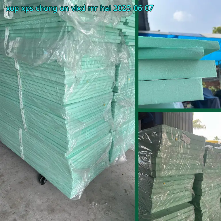Ngày sản xuất xốp XPS chống ồn VLXD Mr.HẢI: 2025-06-07