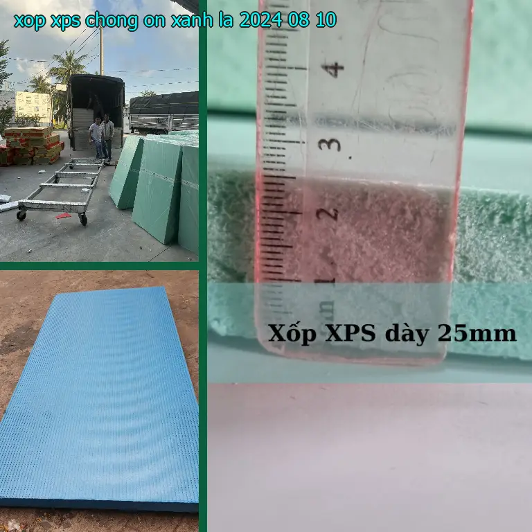Ngày sản xuất xốp XPS chống ồn Xanh lá: 2024-08-10