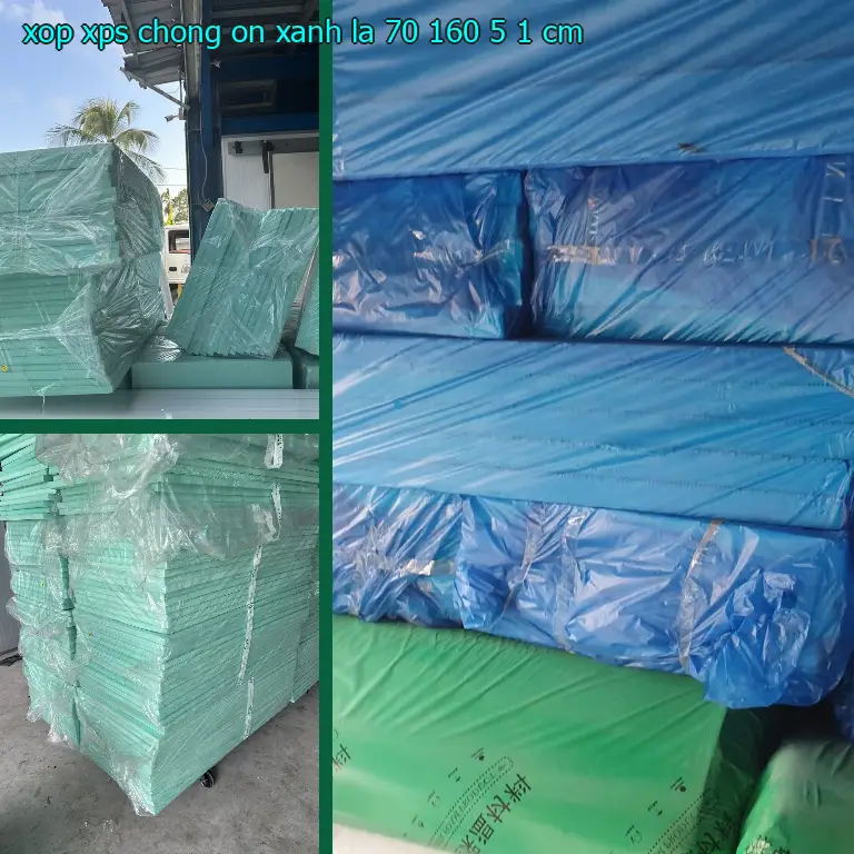 Kích thước xốp XPS chống ồn Xanh lá: 70*160*5.1 cm