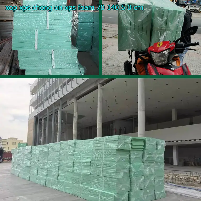 Kích thước xốp XPS chống ồn XPS Foam: 70*140*5.0 cm Kích thước xốp XPS chống ồn XPS Foam: 70*140*5.0 cm