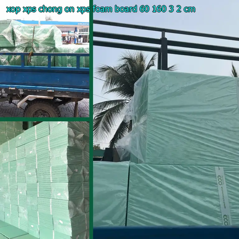 Kích thước xốp XPS chống ồn XPS Foam Board: 60*160*3.2 cm Kích thước xốp XPS chống ồn XPS Foam Board: 60*160*3.2 cm
